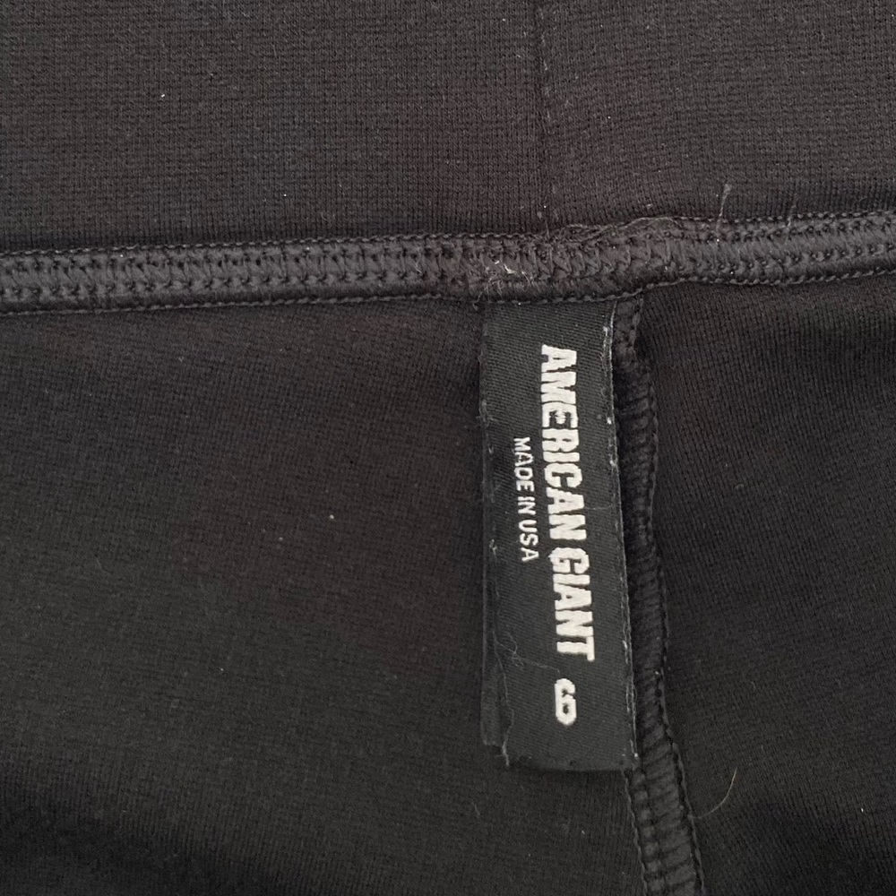 American Giant Black Ponte Slim Pant 6 - Picture 2 of 5